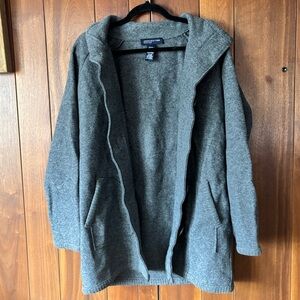 Jones New York wool blend button up cardigan sweater/coat